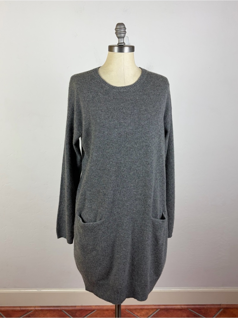 Iris Von Arnim Grey Cashmere Sweater Dress